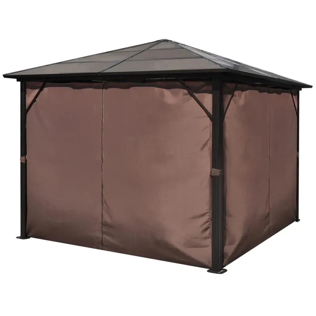 Gazebo with Curtain Aluminium Price