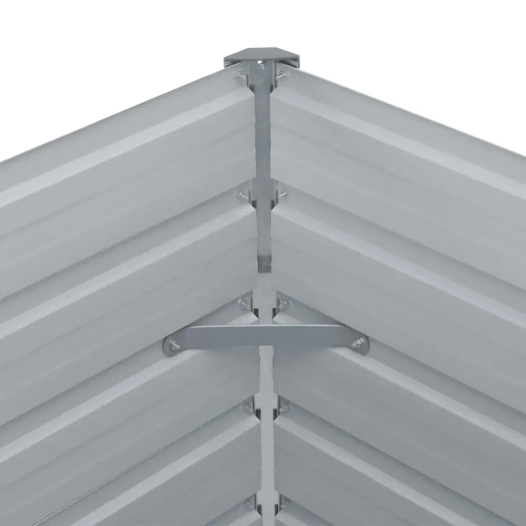 Raised Garden Bed 100x100x77 cm Galvanised Steel Price