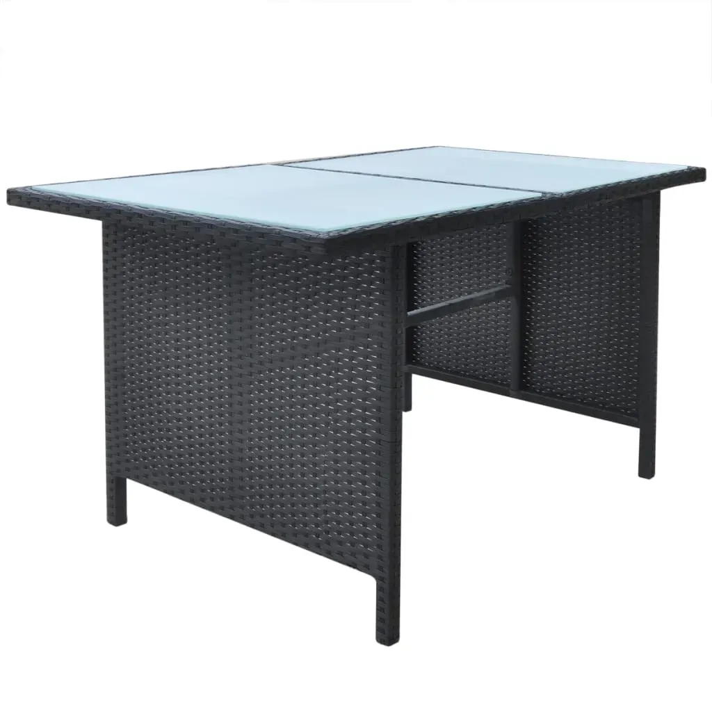 6 Piece Outdoor Dining Set with Cushions Poly Rattan Price