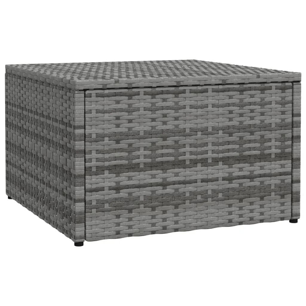 Footstool Ottoman Poly Rattan 53x53x30 cm Price
