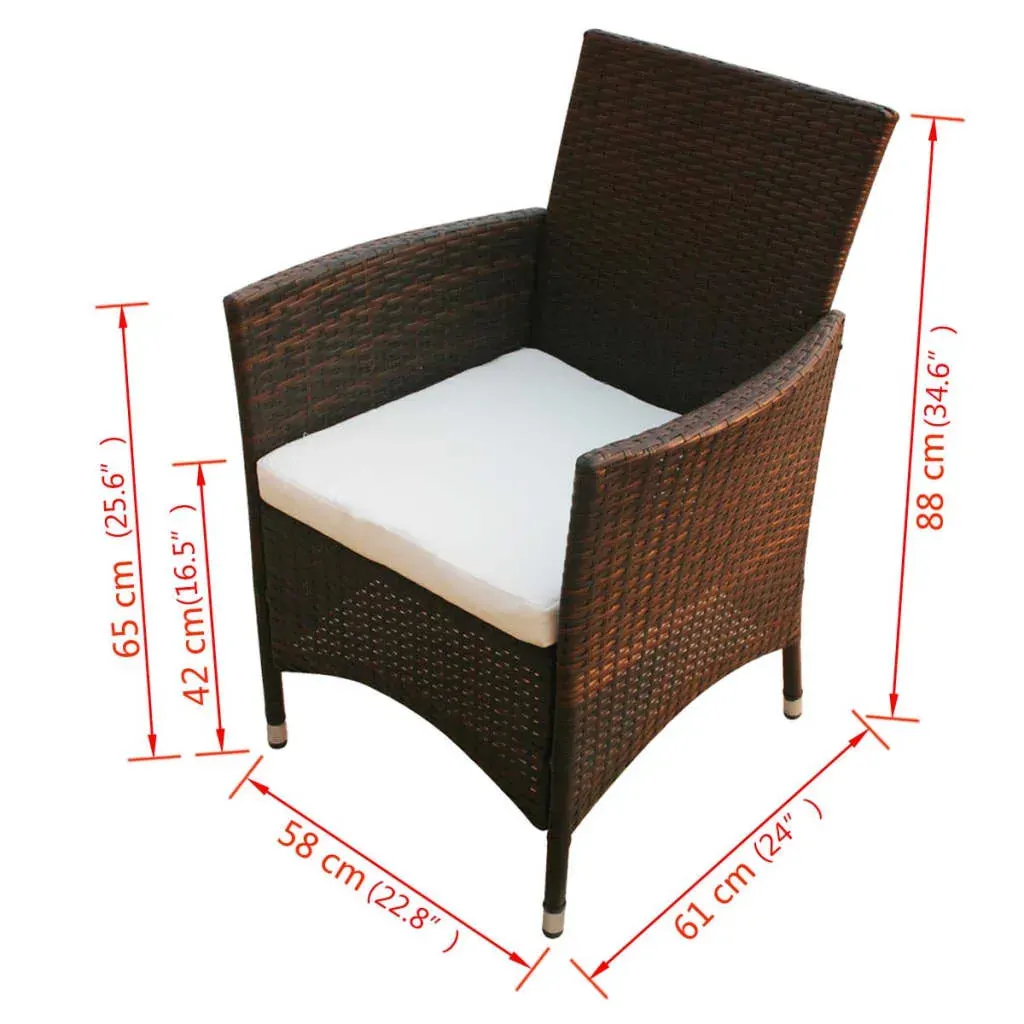 Garden Chairs 2 pcs Poly Rattan Price