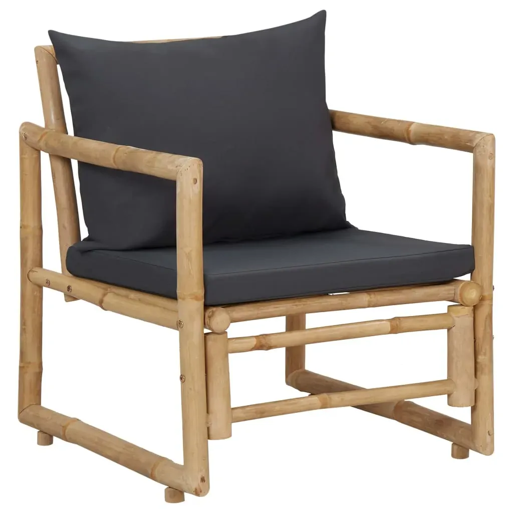 4 Piece Garden Lounge Set with Cushions Bamboo Price