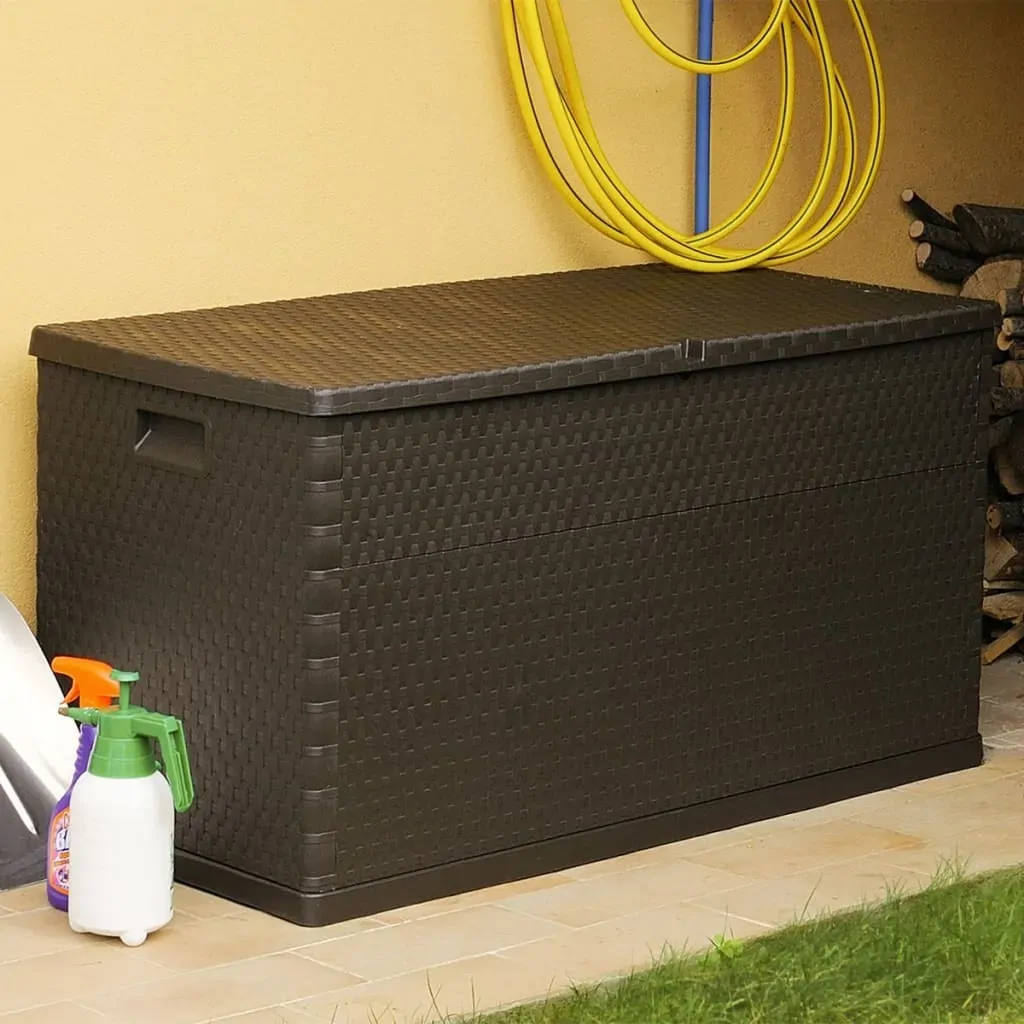 Garden Storage Box 120x56x63 cm PP Rattan Price