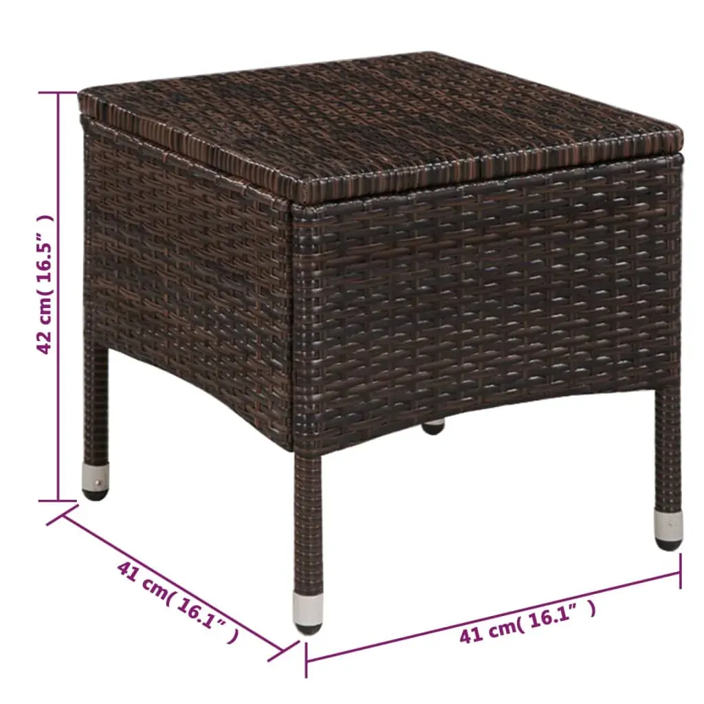 Outdoor Chair and Stool with Cushions Poly Rattan Price