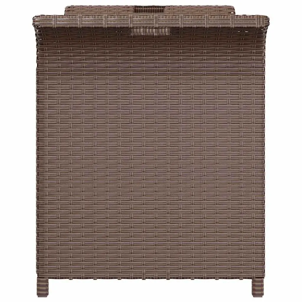 Storage Bench with Cushion 138 cm Poly Rattan Price