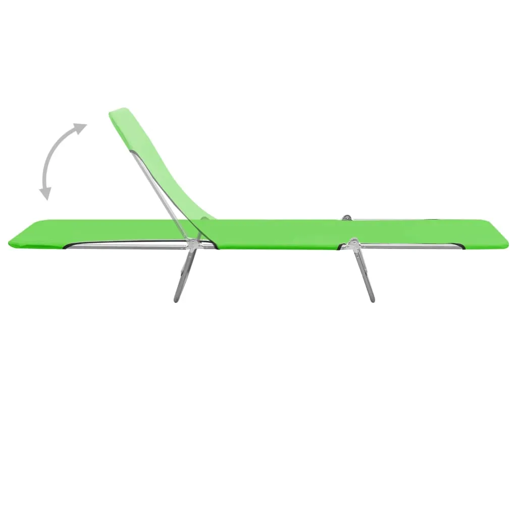 Folding Sun Loungers 2 pcs Steel and Fabric Price