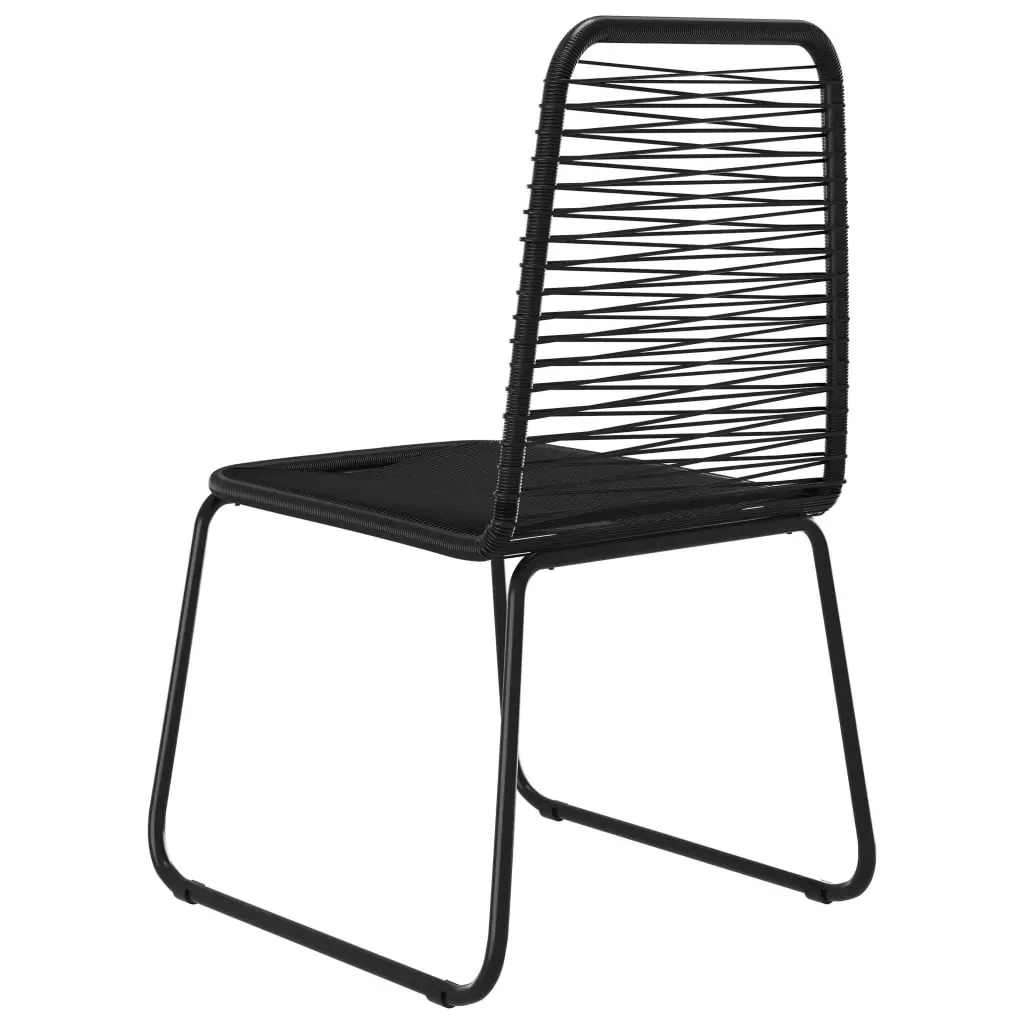 Outdoor Chairs Poly Rattan Black Price