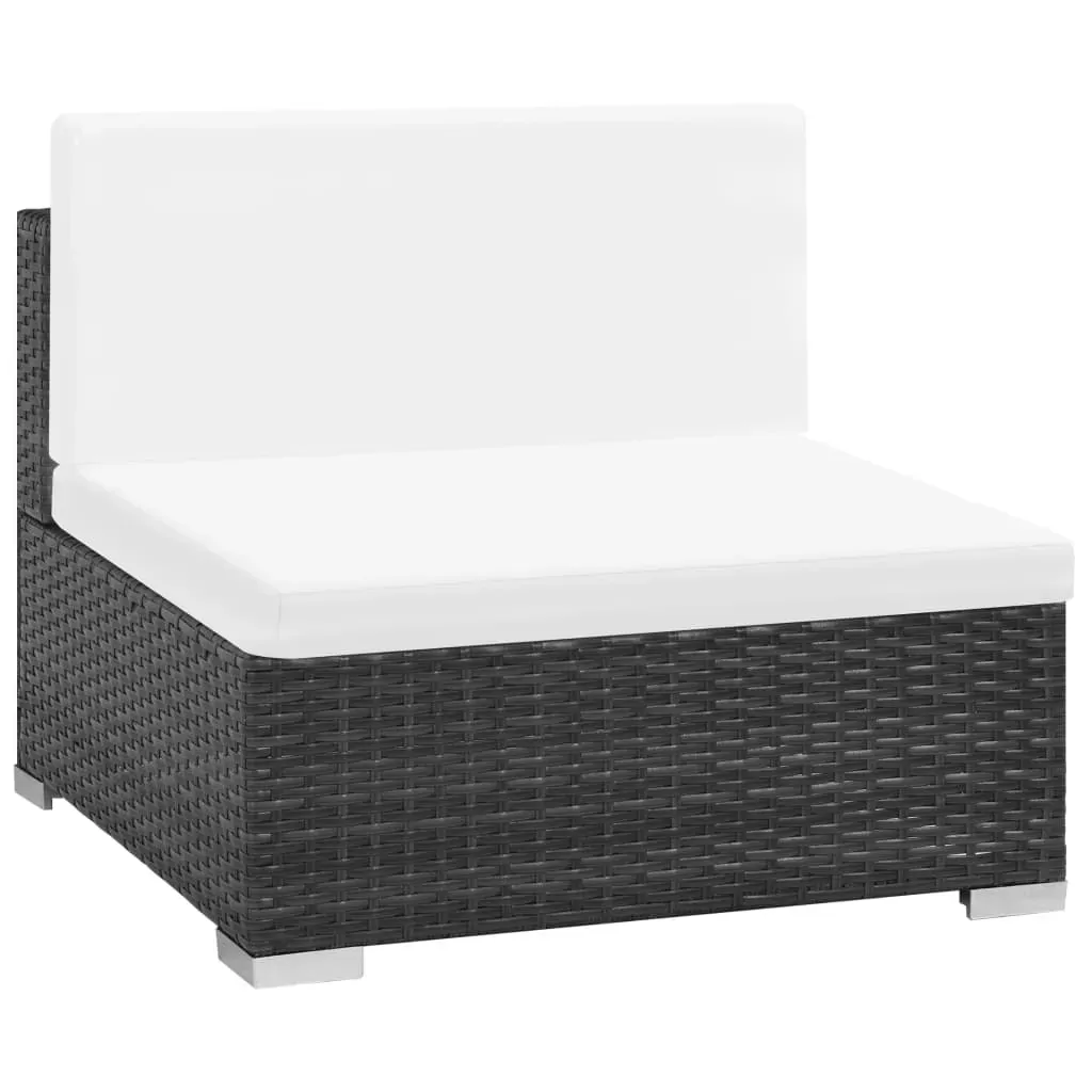 7 Piece Garden Lounge Set with Cushions Poly Rattan Price