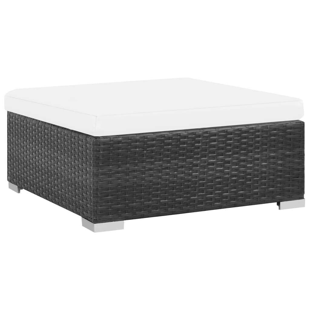 6 Piece Garden Lounge Set with Cushions Poly Rattan Price