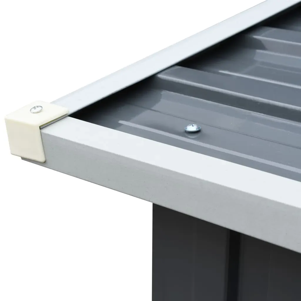 Garden Log Storage Shed Galvanised Steel 172x91x154 cm Price