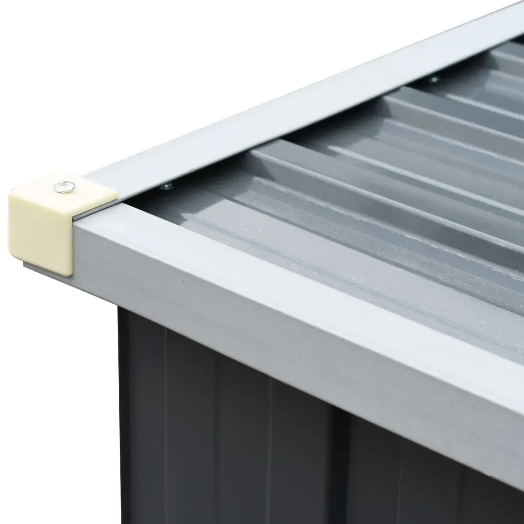 Garden Log Storage Shed Galvanised Steel 330x84x152 cm Price