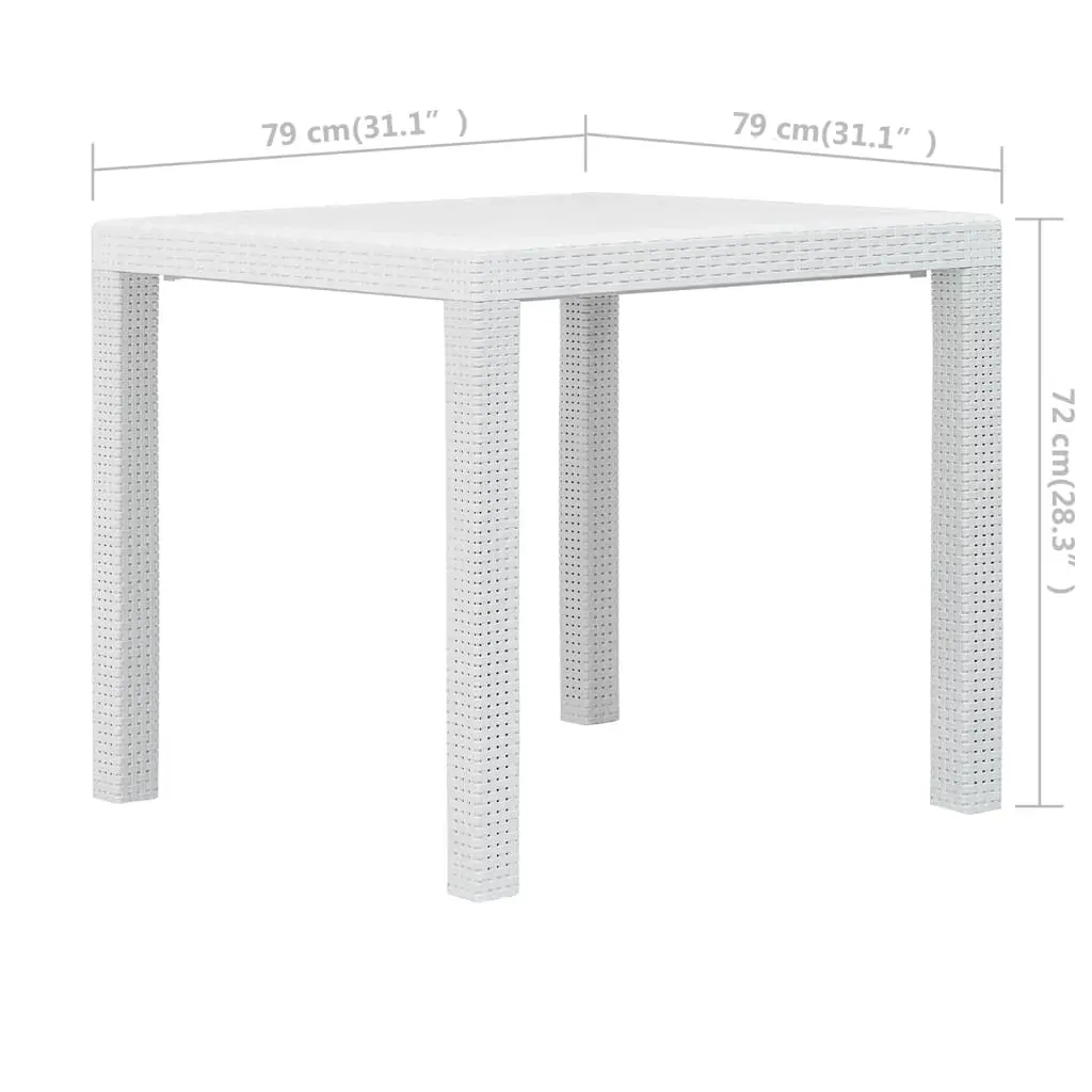 Garden Table Plastic Rattan Look Price