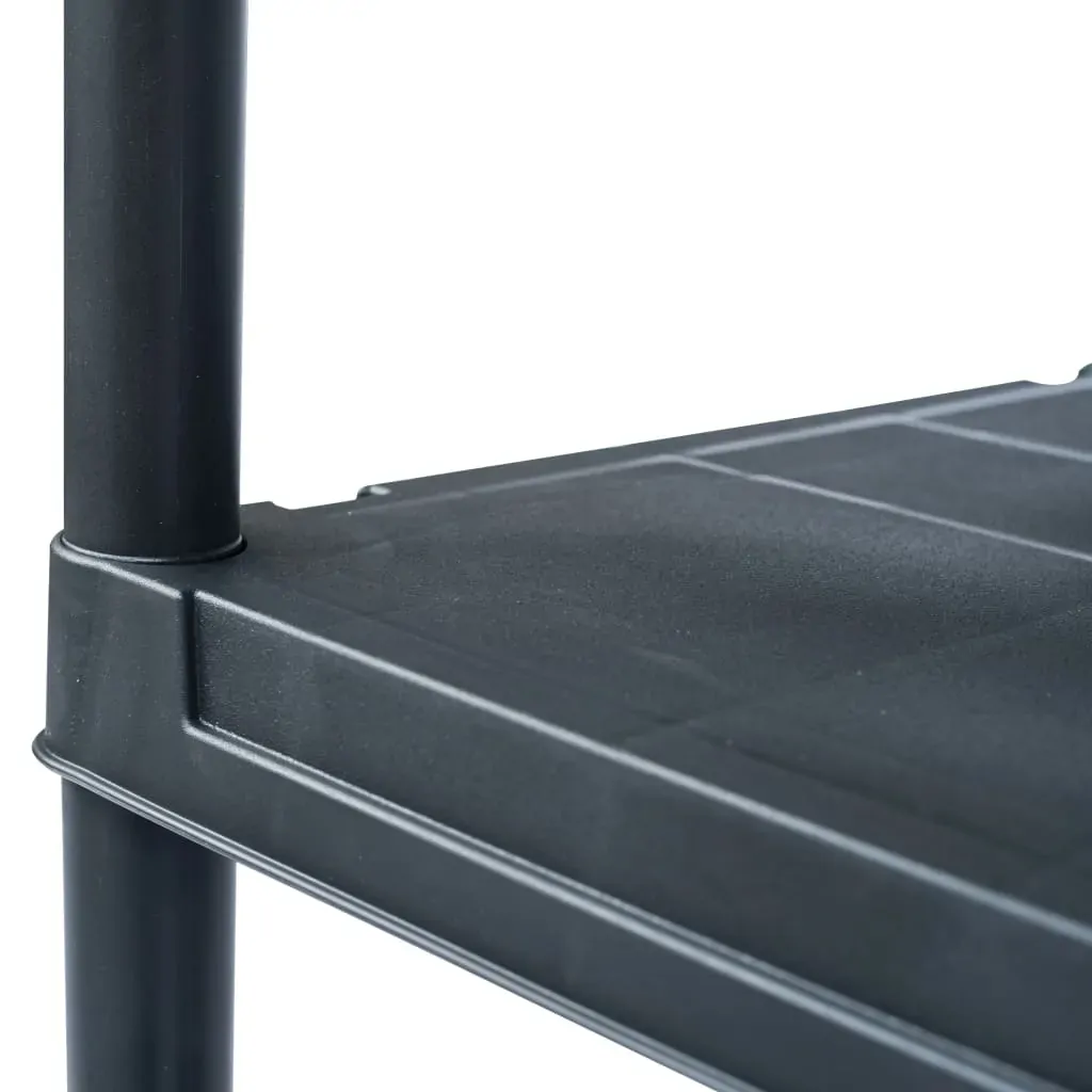 Storage Shelf Rack Black Plastic Price