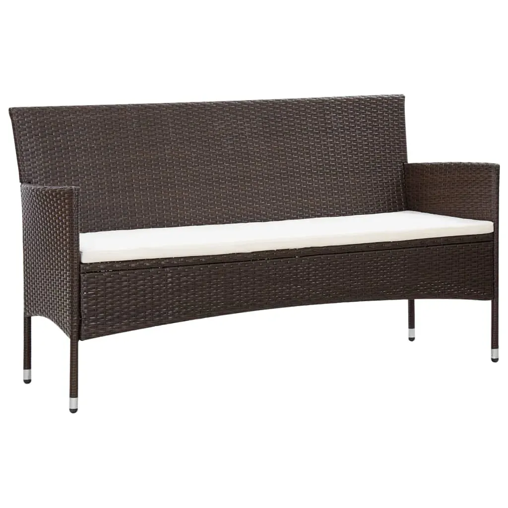 4 Piece Garden Lounge Set With Cushions Poly Rattan Price