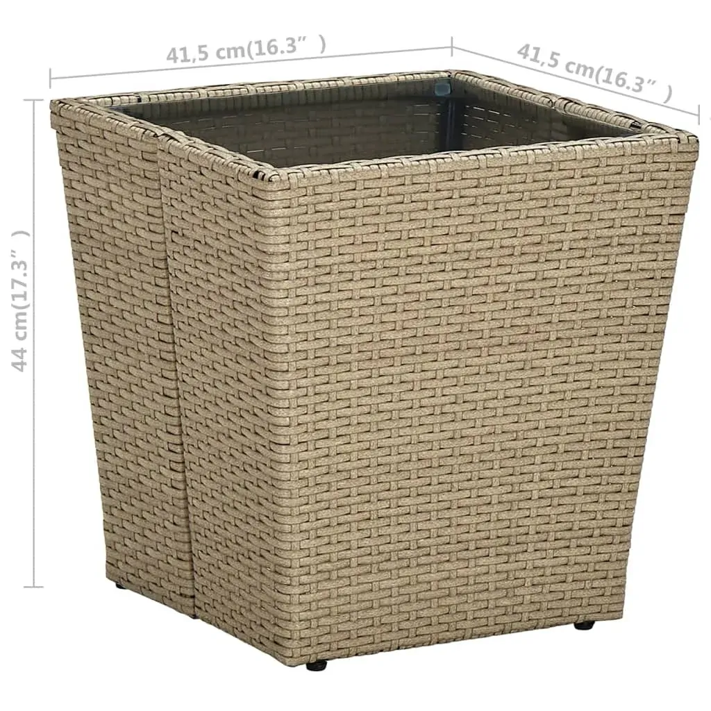 Tea Table 41.5x41.5x43 cm Poly Rattan Price