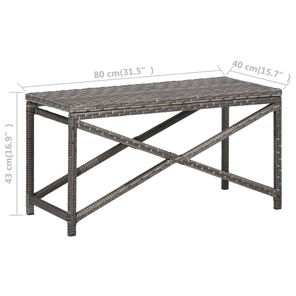 Garden Bench Poly Rattan Price