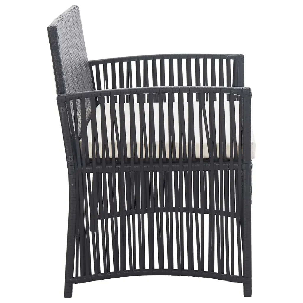 4 Piece Garden Lounge Set with Cushion Poly Rattan Price