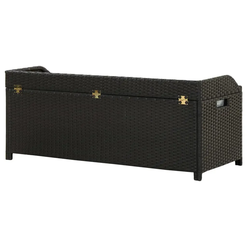Garden Storage Bench 120 cm Poly Rattan Price