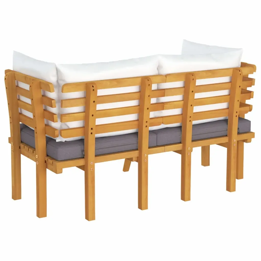 Garden Chair with Cushions Solid Acacia Wood Price