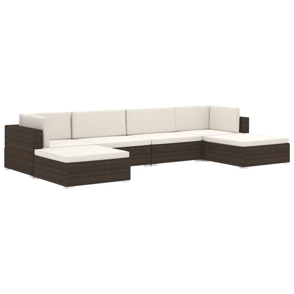 Sectional Footrest 1 pc with Cushion Poly Rattan Price
