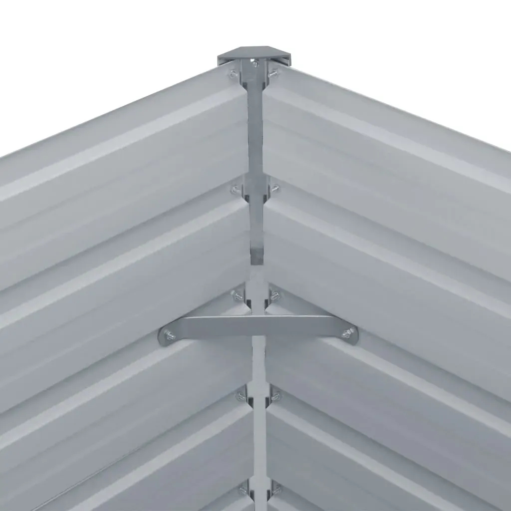 Raised Garden Bed 100x100x45 cm Galvanised Steel Price