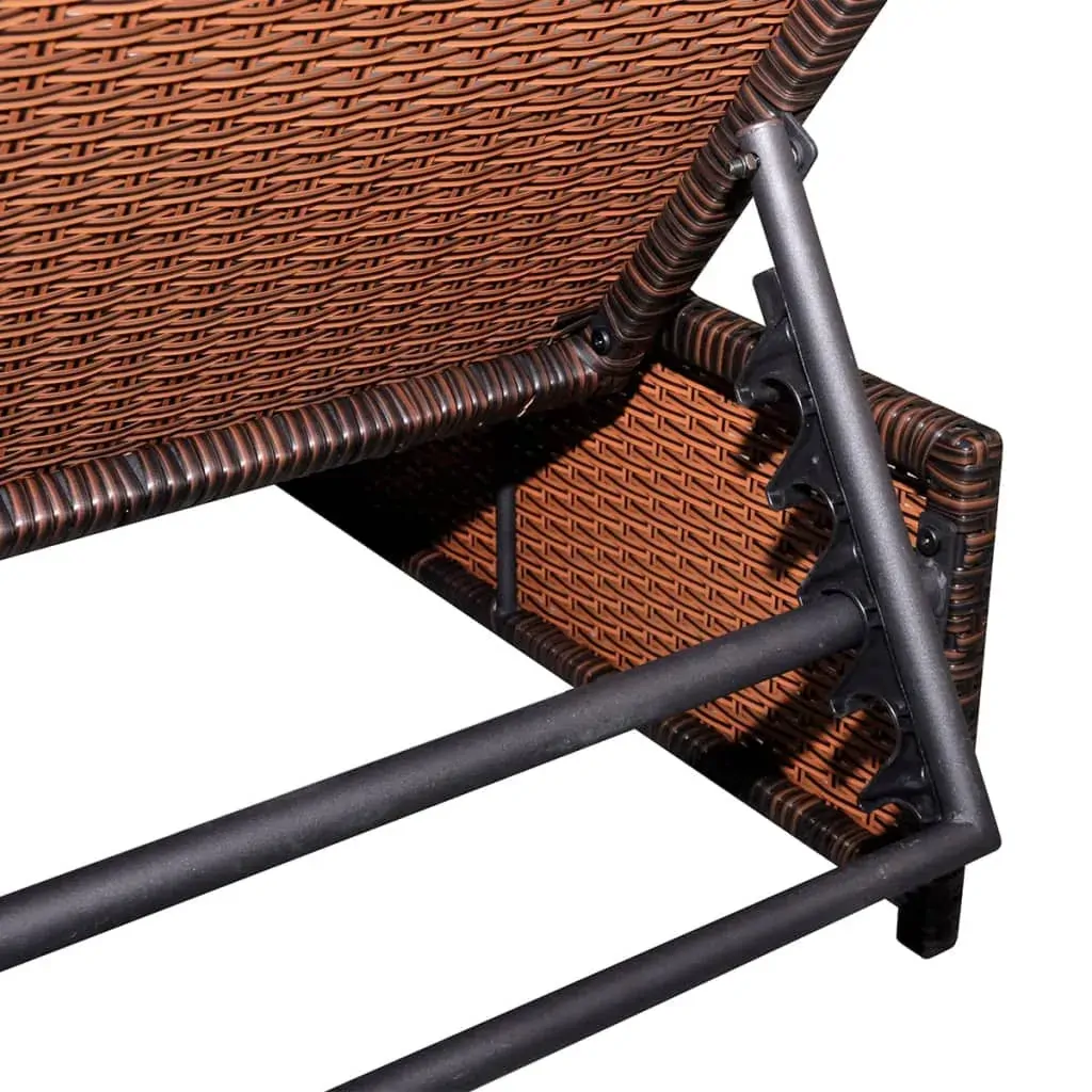 Sun Loungers 2 pcs with Table Poly Rattan Price