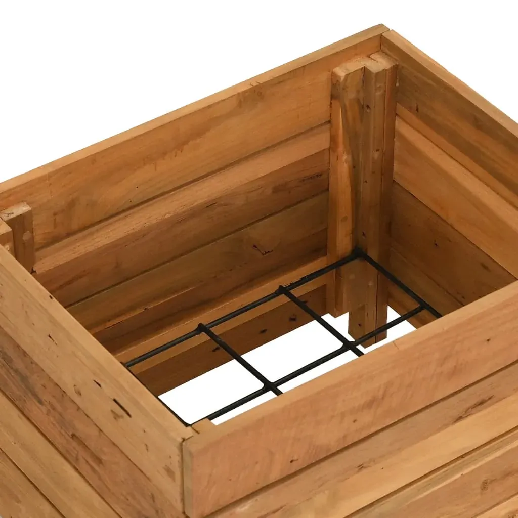 Raised Bed Recycled Teak and Steel Price