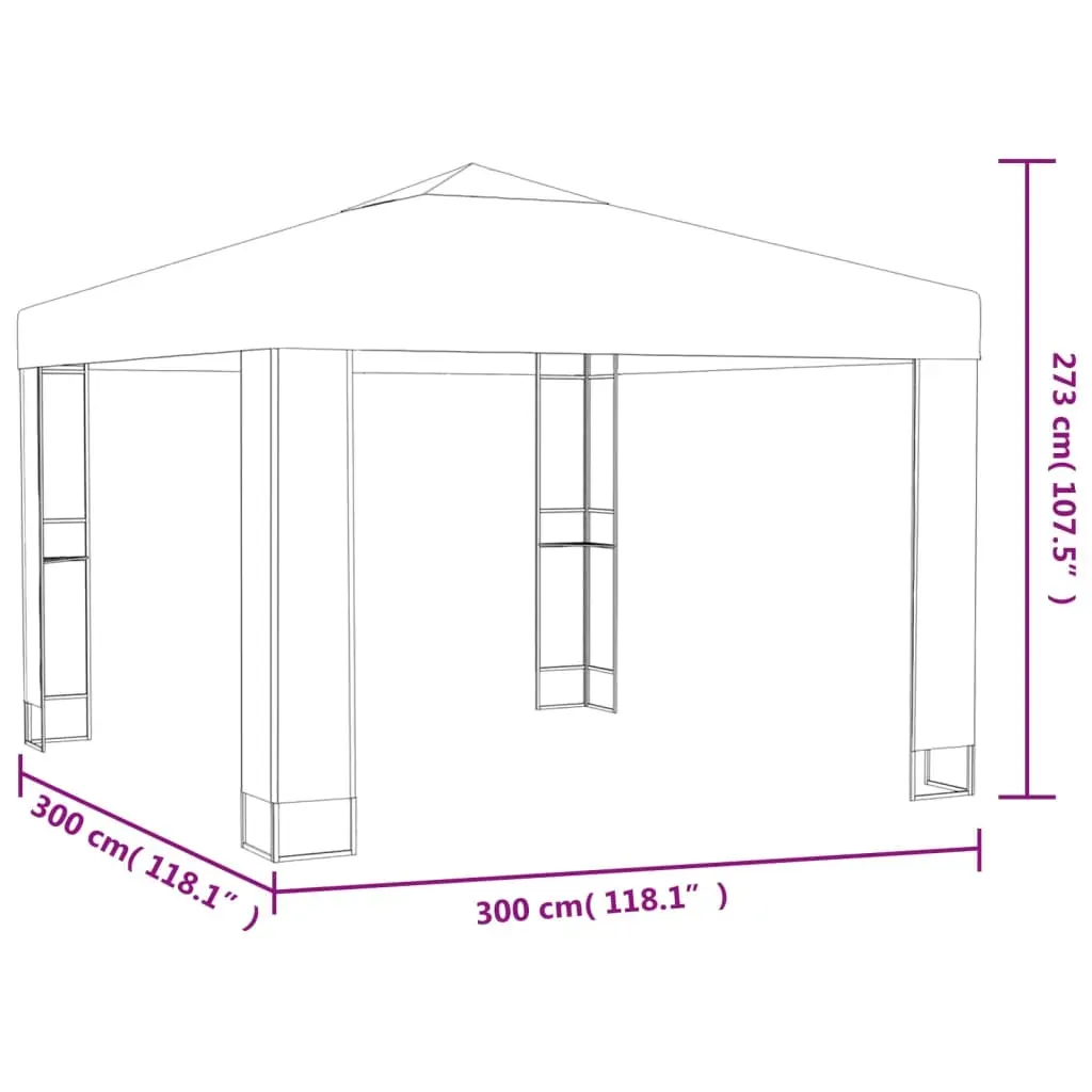 Gazebo with Double Roof Price
