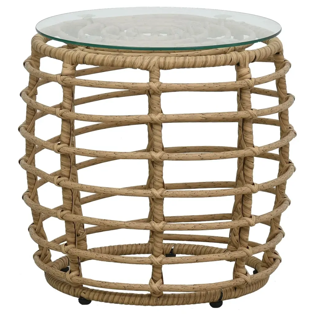 3 Piece Bistro Set Poly Rattan Price