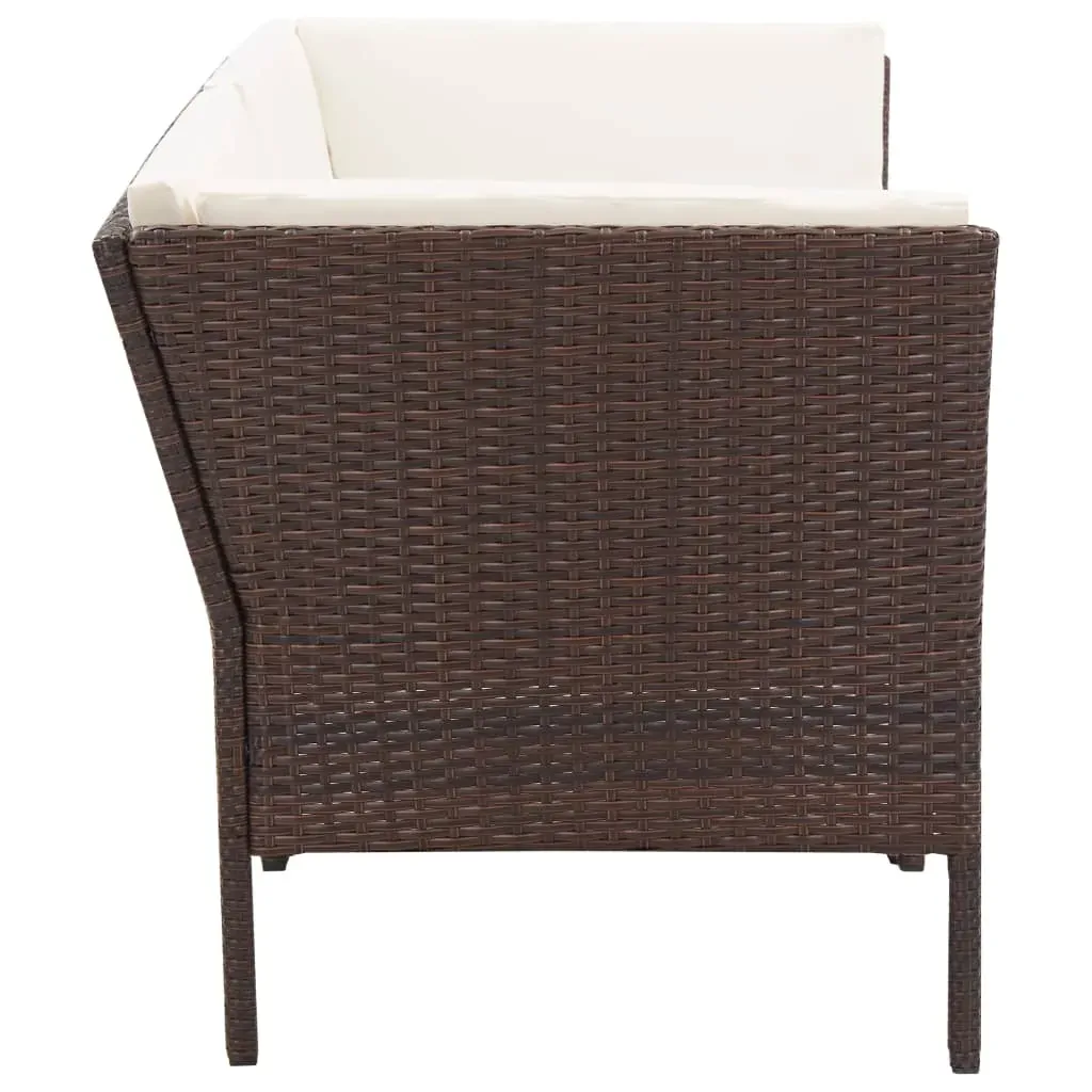 6 Piece Garden Lounge Set with Cushions Poly Rattan Price