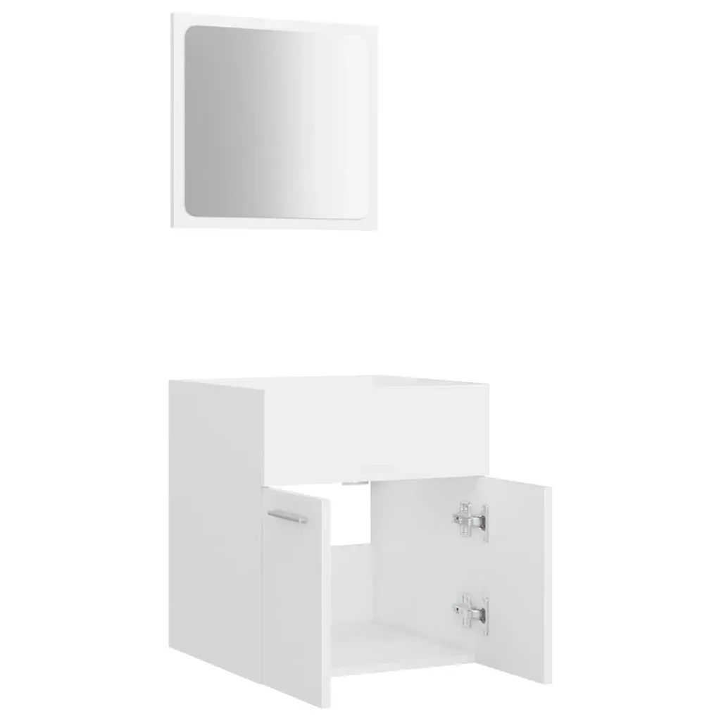 2 Piece Bathroom Furniture Set Engineered Wood Price