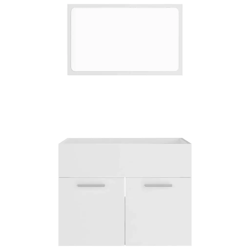 2 Piece Bathroom Furniture Set Engineered Wood Price