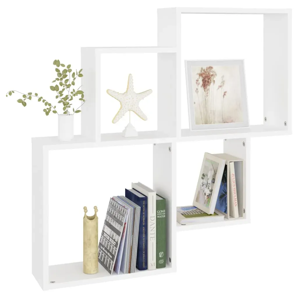 Wall Cube Shelf 80x15x78.5 cm Engineered Wood Price