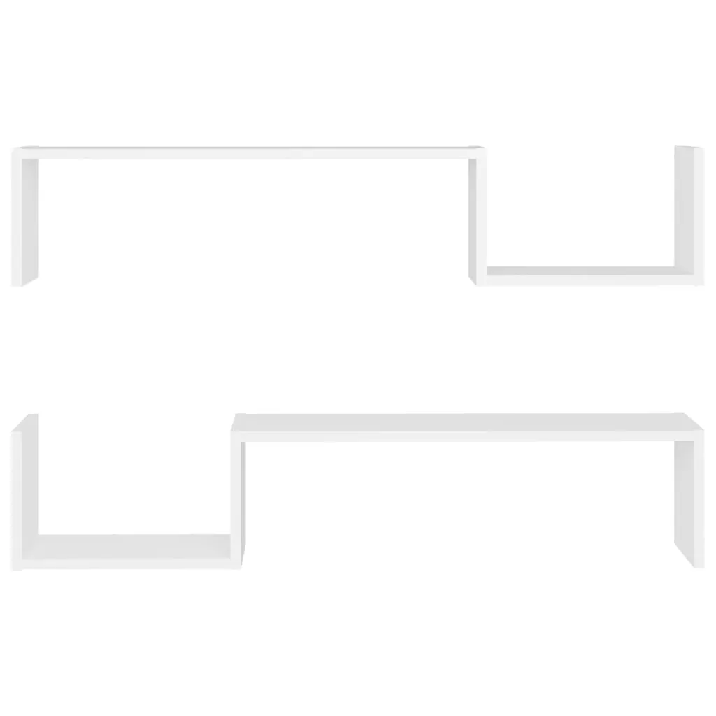 Wall Shelves 2 pcs 100x15x20 cm Engineered Wood Price