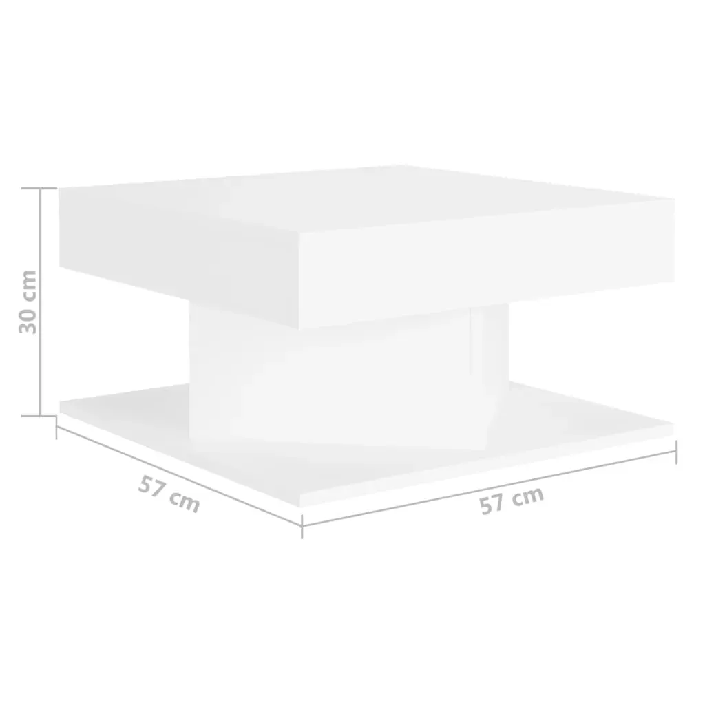 Coffee Table 57x57x30 cm Engineered Wood Price