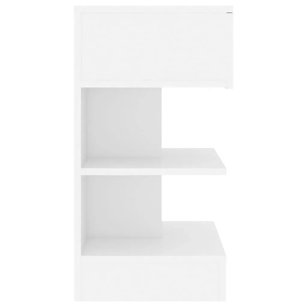 Bedside Cabinet Black 40x35x65 cm Engineered Wood Price