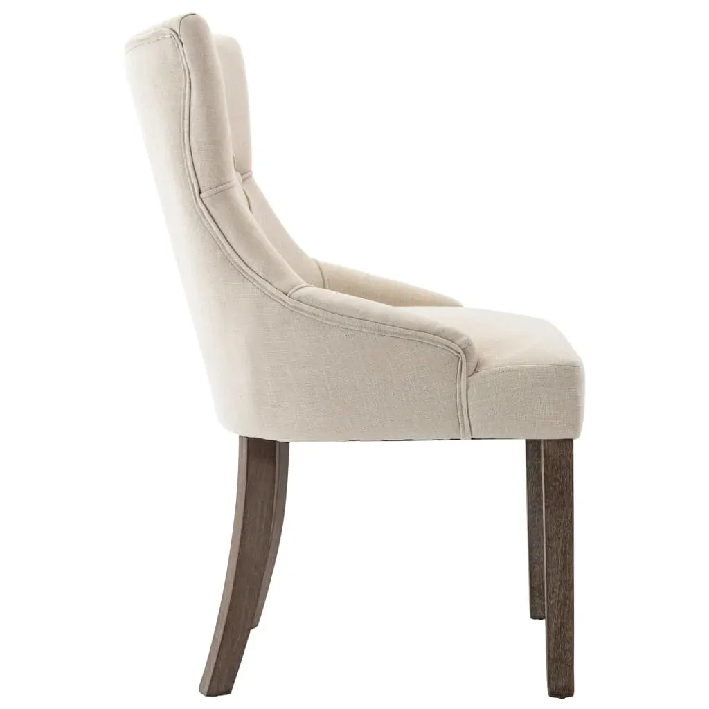 Dining Chairs Beige Fabric Price