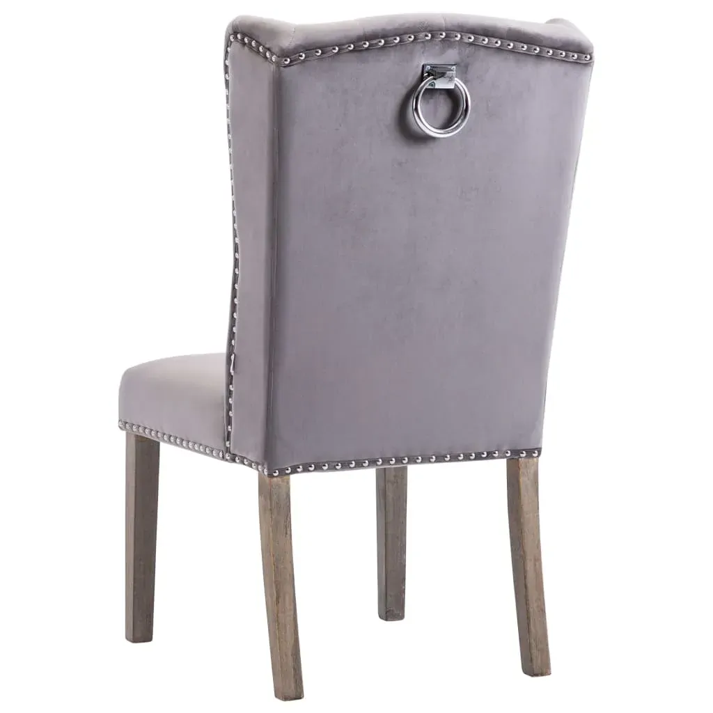 Dining Chair Grey Velvet Price