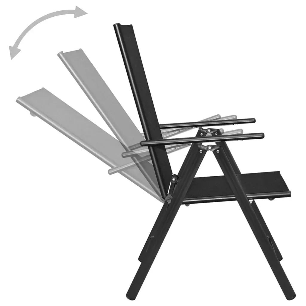 5 Piece Garden Dining Set Aluminium and Textilene Price