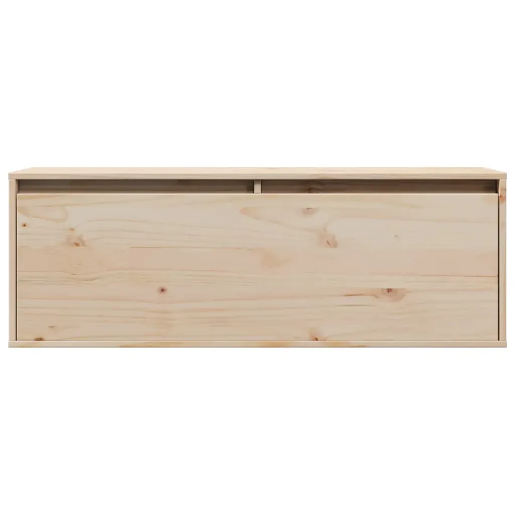 Wall Cabinet 100x30x35 cm Solid Wood Pine Price