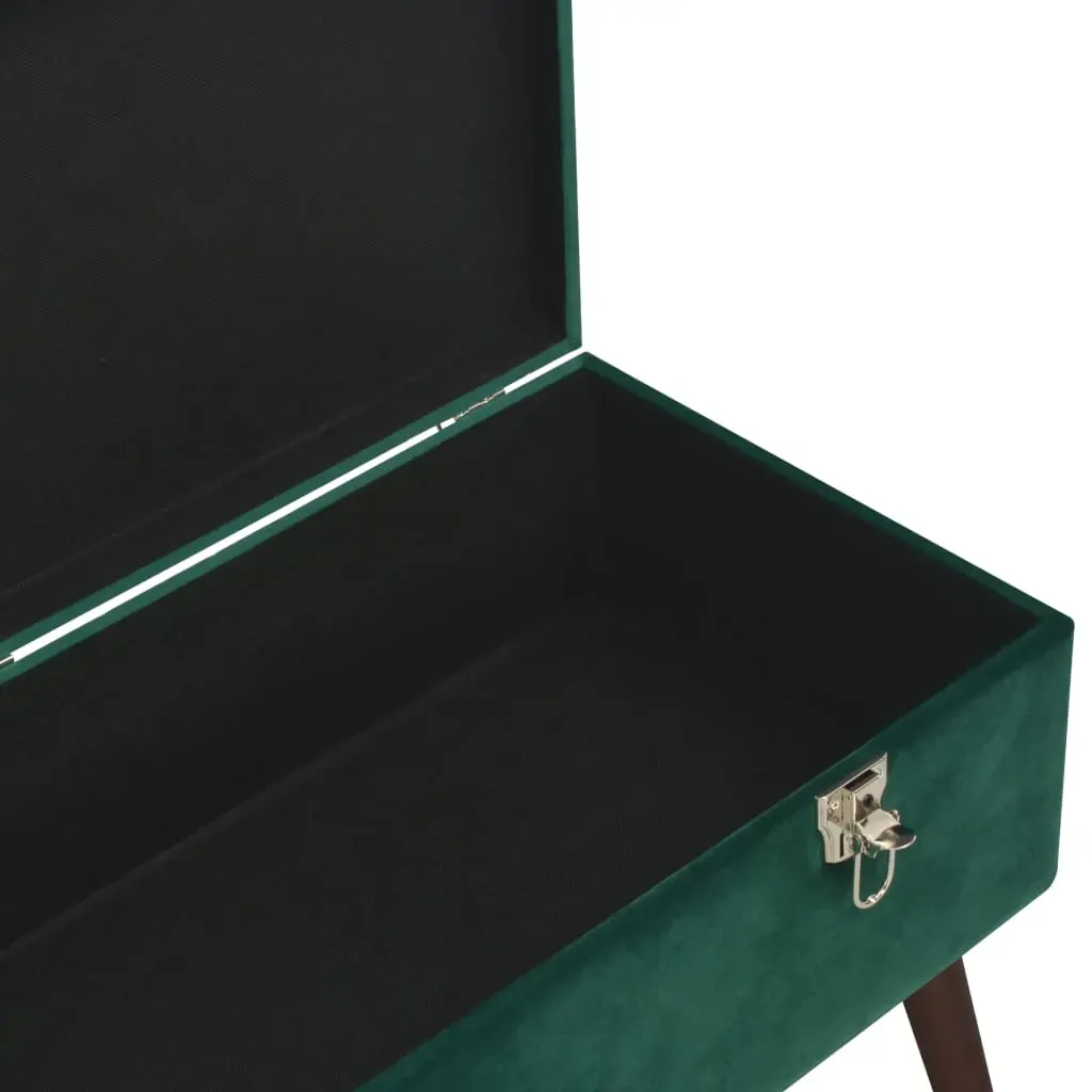 Bench with Storage Compartment 80 cm Velvet Price