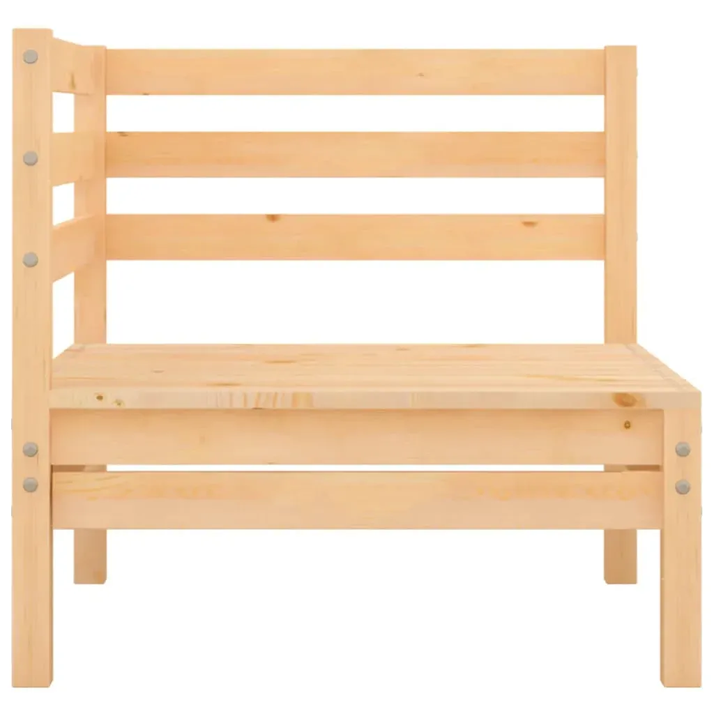 Garden 2-Seater Sofa Solid Wood Pine Price