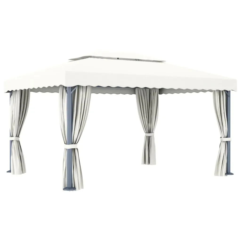 Gazebo with Curtain Aluminium Price