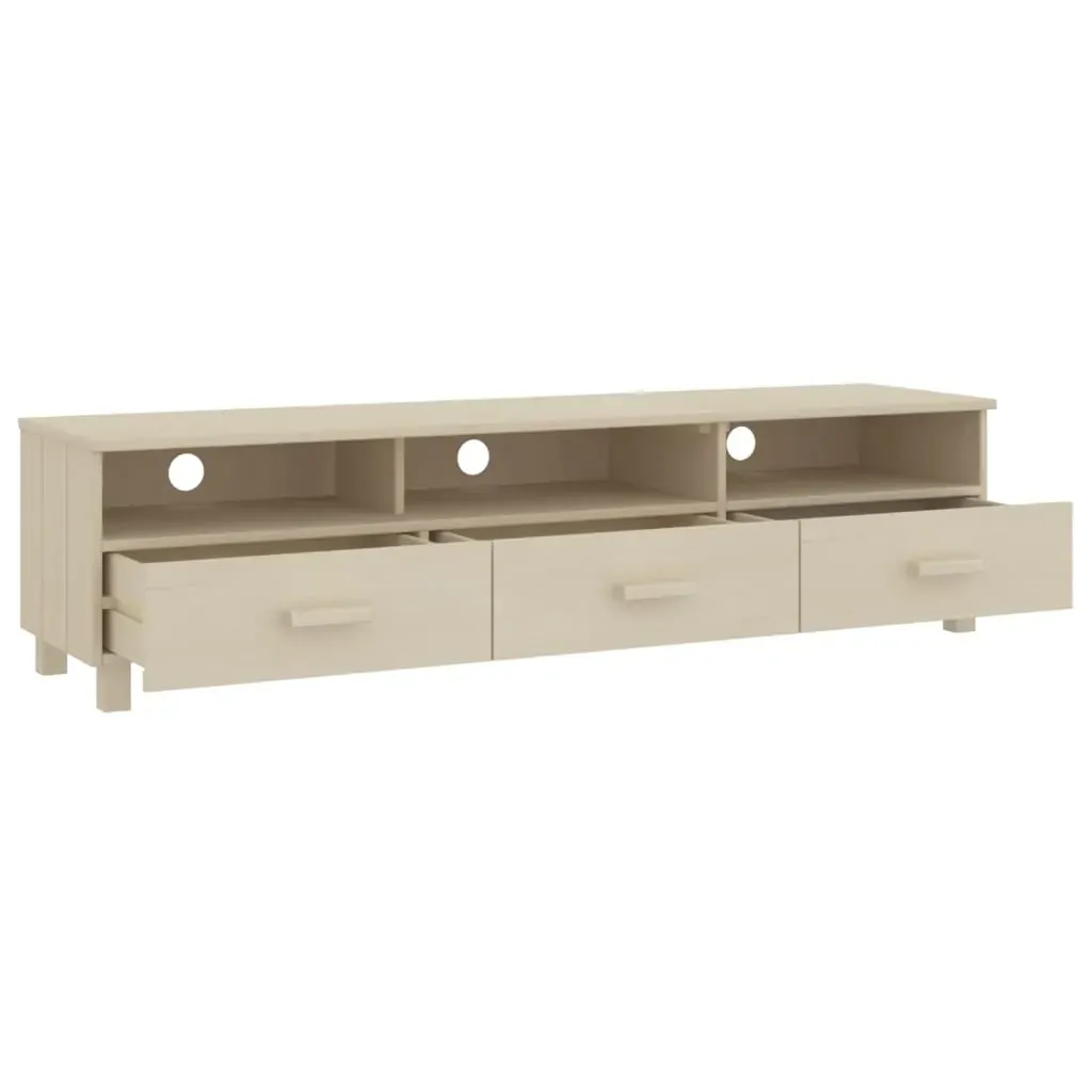 Twickenham TV Cabinet Honey 158x40x40 cm Solid Wood Pine Price