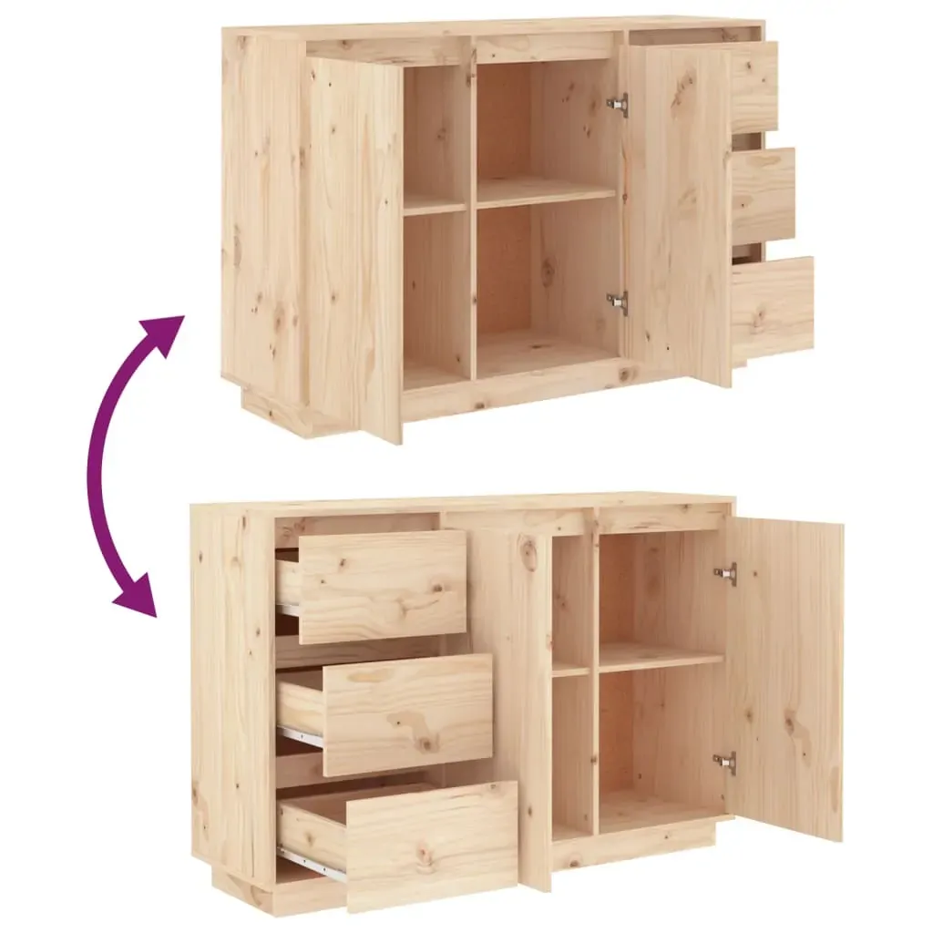 Sideboard 111x34x75 cm Solid Wood Pine Price