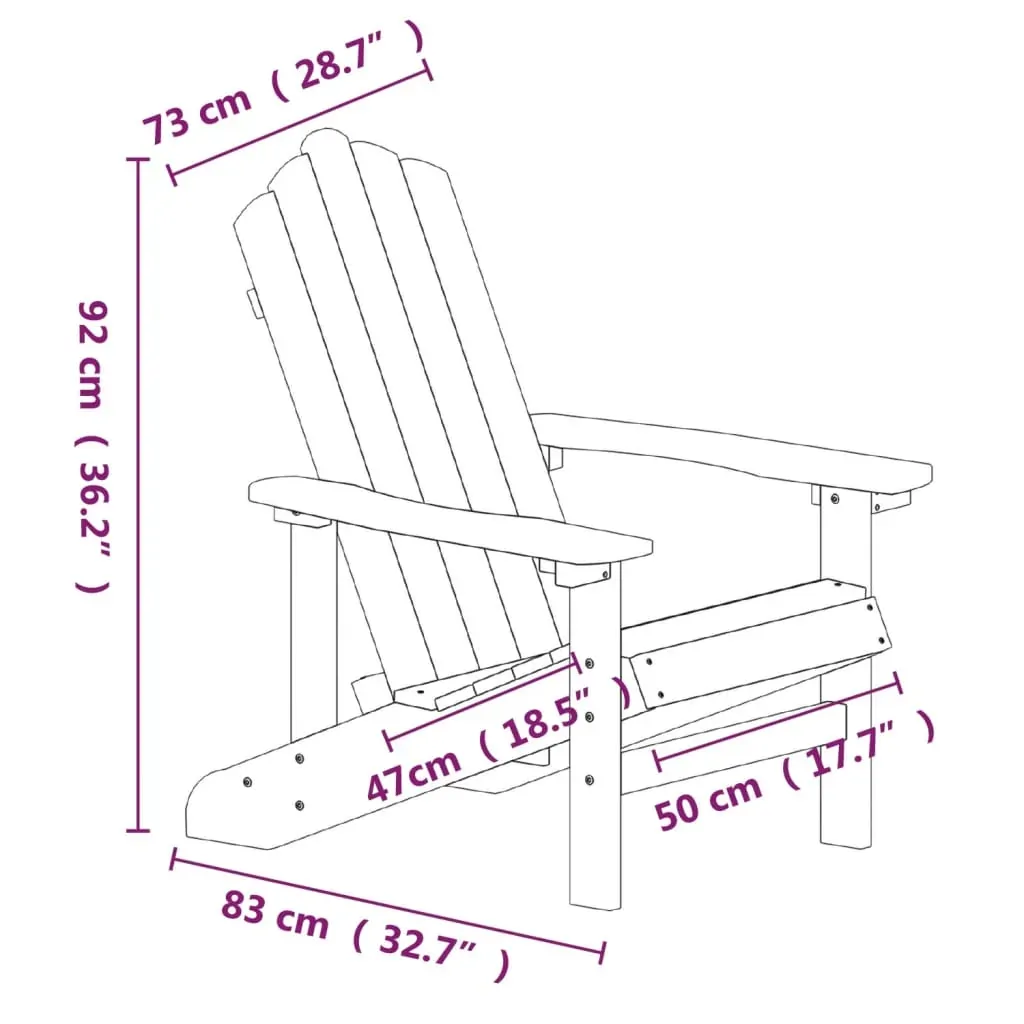 Garden Adirondack Chair HDPE Price
