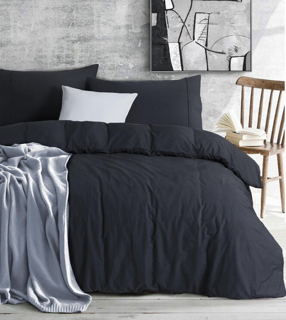 Elan Linen 100% Egyptian Cotton Vintage Washed 500TC Quilt Cover Set Price