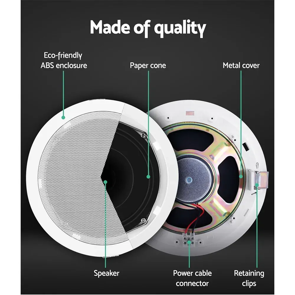 6 Inch Ceiling Speakers In Wall Speaker Home Audio Stereos Tweeter Price