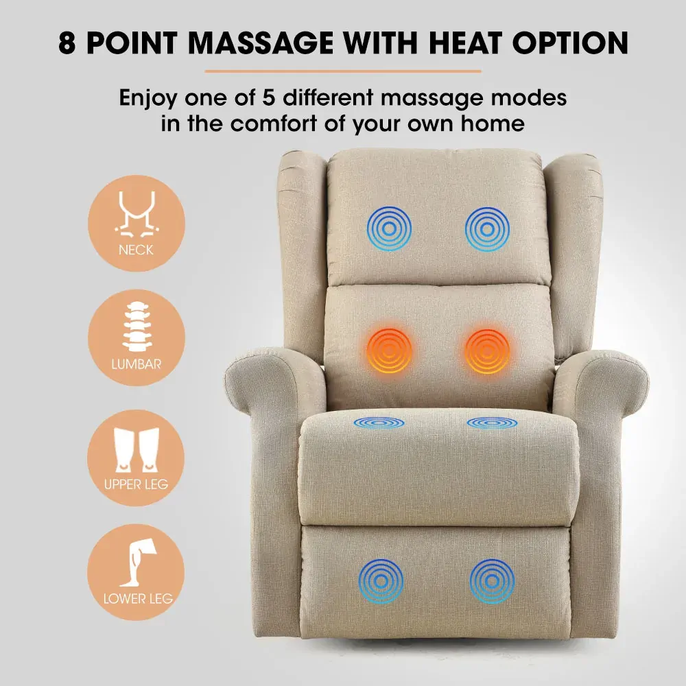 FORTIA Electric Recliner Lift Heat Chair for Elderly, Massage, Heat Therapy, Aged Care Price