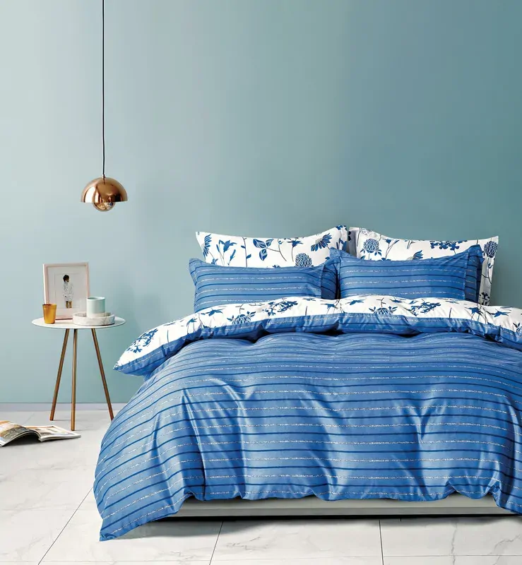 Lin microfiber reversible quilt cover set Price